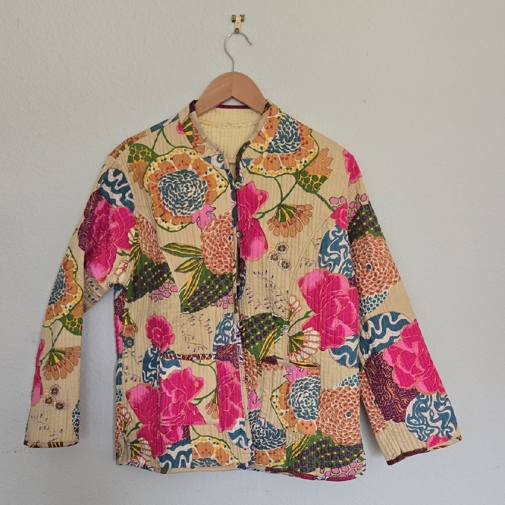 Handmade Floral Quilted Jacket